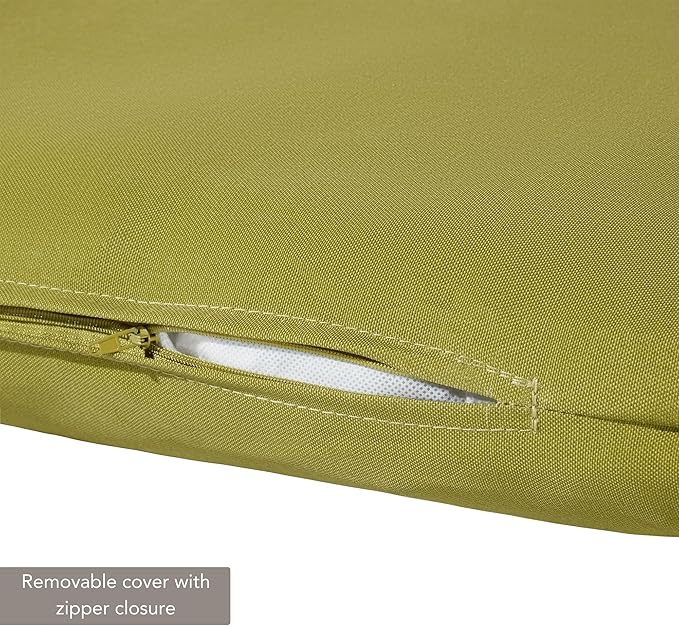 Greendale Home Fashions Outdoor Reversible Chaise Lounge Chair Cushion, Lime