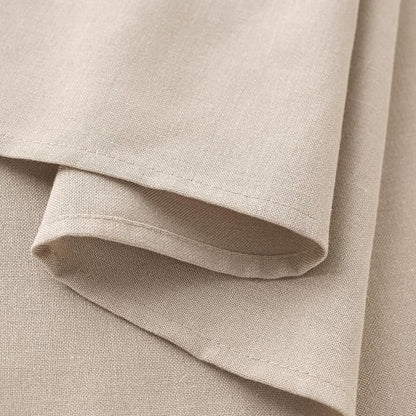 Beige Linen Table Cloth Square Tablecloth Dining Table Cover Linen Blend Washable Fade Resistant Wipeable Kitchen Dining Room Decoration Farmhouse Modern Neutral Fabric Tablecloths 60x60 Inch 5ft