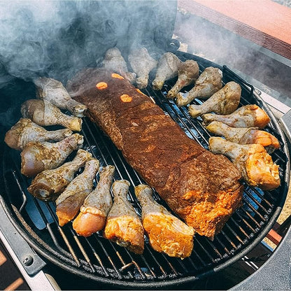 Skyflame Heat Controller for 22" Charcoal Kettle Grills, Stainless Steel BBQ Smoking Gilling Kit with 4PCS Support Clips, Turns Your Charcoal Grill Into a Smoker