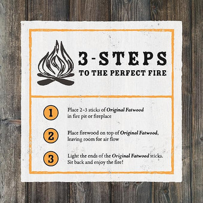 Fatwood Fire Starter Sticks 25lb Box - Indoor or Outdoor 100% All Natural Pine Fire Starters for Campfires, Fireplace, Firepit, Wood Stove, or BBQ Grill - Kindling Wood Firewood Lighter by Pure Garden