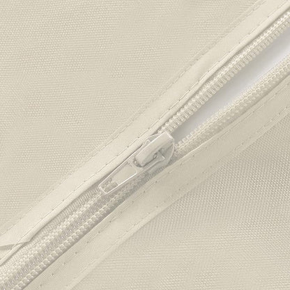 Fitable Outdoor Tablecloth for 8ft Rectangle Tables, Beige, 60 x 120 Inch | Washable Waterproof Wrinkle Free Table Cover, Zipper and Umbrella Hole, For Spring Summer Party Picnic Camping Patio Indoor