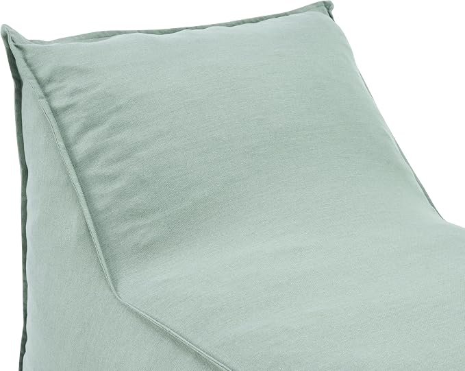 Christopher Knight Home Venny 48" L Outdoor Bean Bag Chair Set of 2, Fabric Bean Bag Chair for Adults and Kids, Indoor/Outdoor Sun Lounger, Patio Lounge Chair Set of 2, Mint