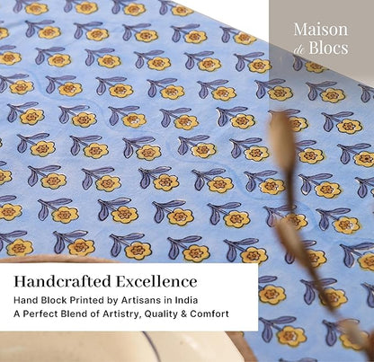 100% Cotton Hand Block Printed, Tablecloth for Kitchen, Dining, Table Cover for Parties, Chritmas, Weddings, Barbecues and Summer picnics Table Cloth