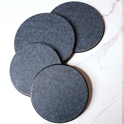 Burner Covers for Electric Stove by Reston Lloyd Decorative, Set of 4, Black Granite