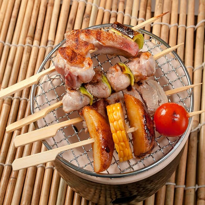 200 PCS 6 Inch Bamboo Wooden Paddle Skewers Sticks for Fruit Kabobs, Yakitori Chicken, Appetizers (6 Inch)