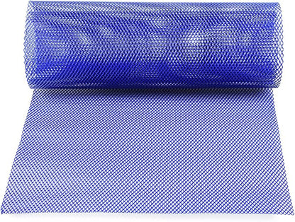 AggAuto Universal 40"x13" Car Grill Mesh 4x8mm Rhombic Hole Blue | Aluminum Alloy Automotive Grille Insert Bumper, One of the Most Multifunctional Shape Grids 100x33cm