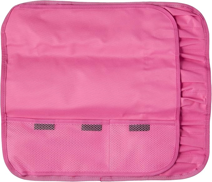 Mercer Culinary 7-Pocket Knife Roll Storage Bag, Pink