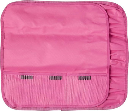 Mercer Culinary 7-Pocket Knife Roll Storage Bag, Pink