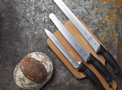 Mercer Culinary M23210 Millennia Black Handle, 10-Inch Wide Wavy Edge, Bread Knife