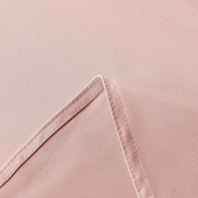 sancua Rectangle Tablecloth - 60 x 120 Inch - Stain and Wrinkle Resistant Washable Polyester Table Cloth, Decorative Fabric Table Cover for Dining Tables, Buffet Parties and Camping, Blush