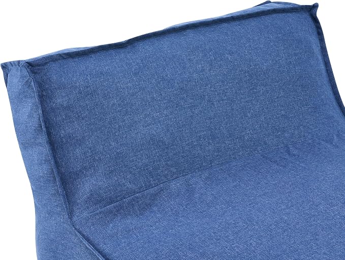 Christopher Knight Home Natty Outdoor Bean Bag Chair Set of 2, Fabric Bean Bag Chair for Adults and Kids, Indoor/Outdoor Sun Lounger, Patio Lounge Chair Set of 2, Navy Blue