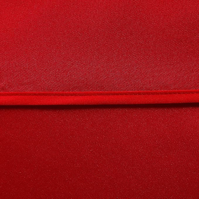 LUSHVIDA Square Outdoor Tablecloth with Umbrella Hole and Zipper, 54x54 Inch Red, Washable Waterproof Table Cloth Spill Proof Wrinkle Free Table Cover for Patio Spring Summer Picnic BBQS