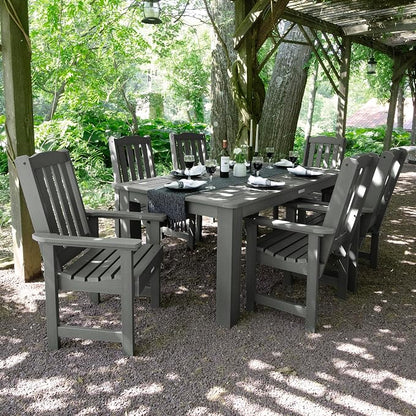 highwood AD-ST7LH1CO4AA-CGE Lehigh 7pc Rectangular Dining Set 72" x 42", Coastal Teak