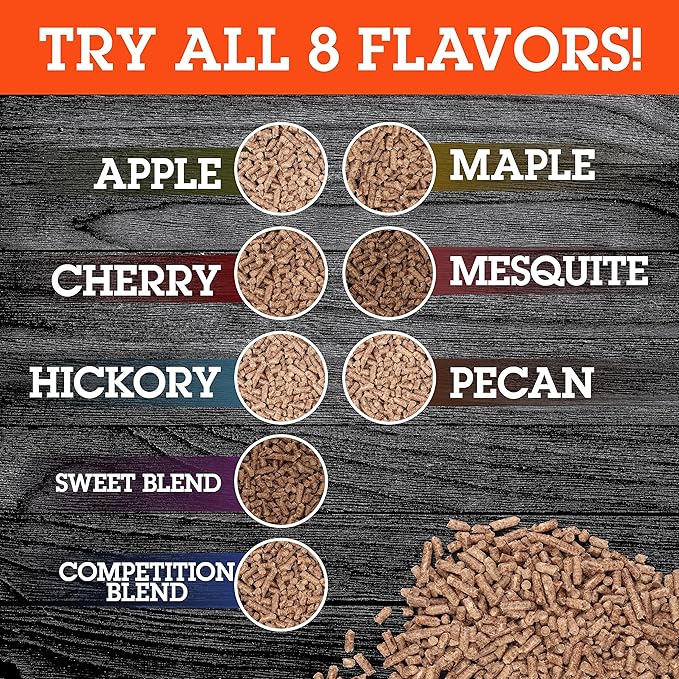 Camerons Smoking Wood Pellets (Apple, 1 Pint) - Kiln Dried BBQ Pellets - 100% All Natural Barbecue Wood for Smoker Grill, Pellet Grill & Fire Pit - Infuse Smokey Flavor in Food - Grilling Gift for Dad