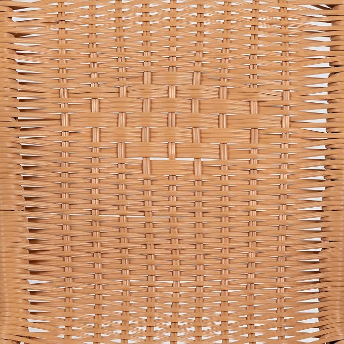 Flash Furniture Lila 4 Pack Beige Rattan Indoor-Outdoor Restaurant Stack Chair | Versatile and Stylish Seating