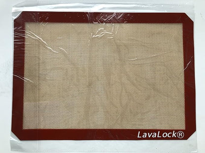 LavaLock® Grilling Mat High temp BBQ Non Stick Smoker Grill Silicon Mat FDA food contact safe Large 16" x 12" 480F