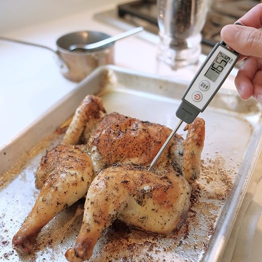 Lavatools PT09 Combo Pack Super-Quick Commercial Grade Digital Thermometer for Cooking, Meat, Candy, Candle, Liquid, Oil, 4.5" & 3" Probe, Splash Proof, °C/°F Toggle, Hold Function - Sambal