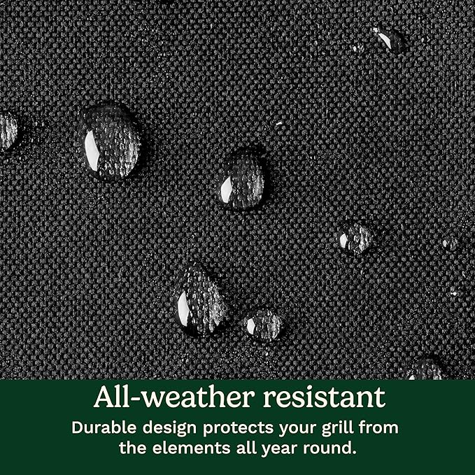 Cuisinart FlavorBoost™ Outdoor Electric Grill Cover, Water Resistant Grill Cover for Cuisinart Electric Outdoor Cooking, Durable All Weather BBQ Protector with Adjustable Strings for All Conditions