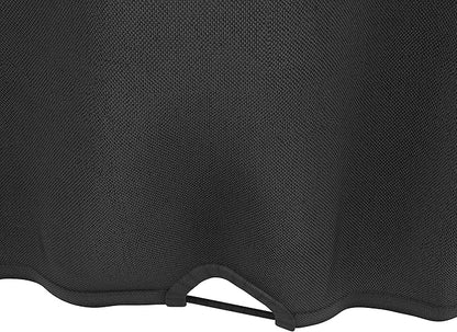 Amazon Basics Waterproof Weather Resistant Grill Cover for Outdoor Charcoal Kettle BBQ, All Weather Protection, Secure Straps, 28"L x 28"W x 38"H, Black