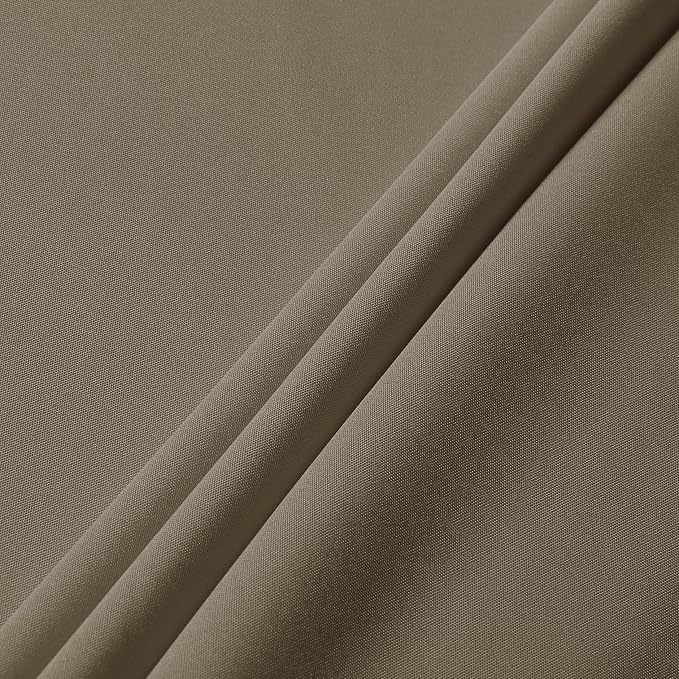 sancua Rectangle Tablecloth - 54 x 120 Inch - Stain and Wrinkle Resistant Washable Polyester Table Cloth, Decorative Fabric Table Cover for Dining Tables, Buffet Parties and Camping, Taupe
