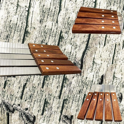23.6 Inch Long Kabob Skewers,0.91Inch Wide Skewers for Kabobs,Metal Stainless Steel Kebob for Grilling,Extra Large Flat Kebab BBQ Tool,Barbecue Sticks with Wood Handle,Set of 7