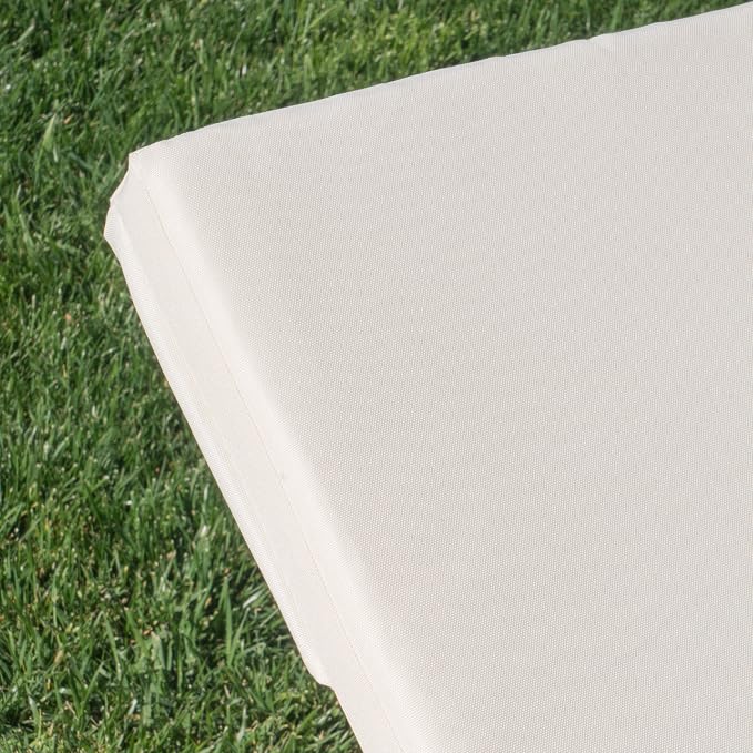 Christopher Knight Home Jamaica Outdoor Water Resistant Chaise Lounge Cushions, 2-Pcs Set, Cream