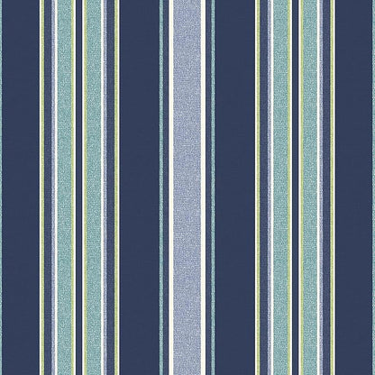Arden 4-Pack Outdoor Patio Dining Chair Cushion, 20x44, Rain-Proof Seat Pad, Fade-Resistant Outdoor Cushion Sapphire Aurora Blue Stripe