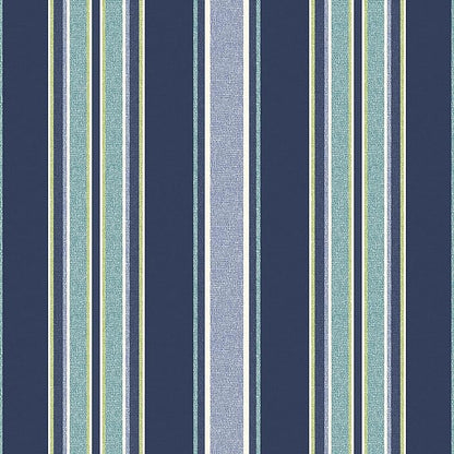 Arden Outdoor Chaise Cushion, 22x77, Blue Stripe | Lounge Cushion, Rain-Proof, Fade Resistant, Mold and Mildew Resistant