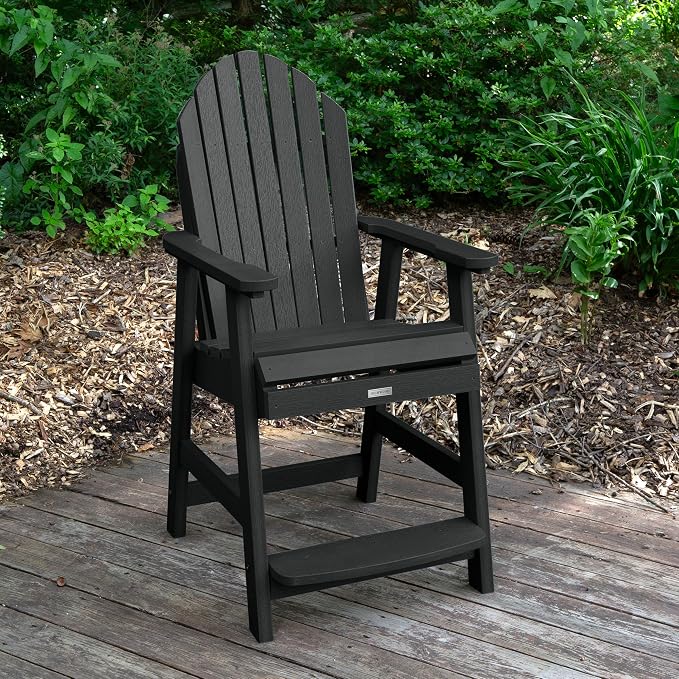 highwood Hamilton 3 Piece Round Counter Height Dining Set, Black