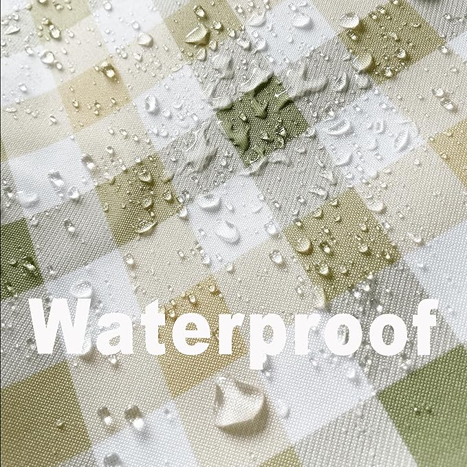 Classic Gingham Buffalo Tablecloth Fabric - Oblong 58x144 Inch Water Proof Checkered Table Cloth for Indoor Outdoor - Table Cover for Birthday, Picnics, BBQs, and Parties