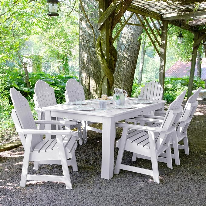 highwood Hamilton Adirondack 7pc Dining Set 72" x 42", White