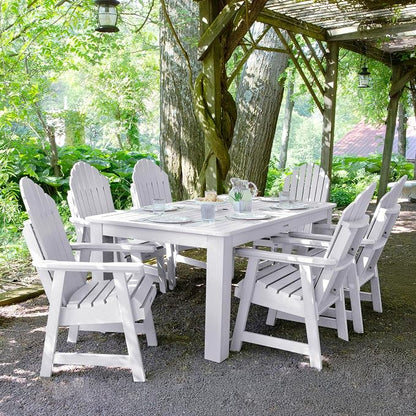highwood Hamilton Adirondack 7pc Dining Set 72" x 42", White