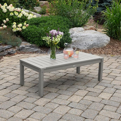 highwood Weatherly 4-Piece Garden Conversation Set, Harbor Gray