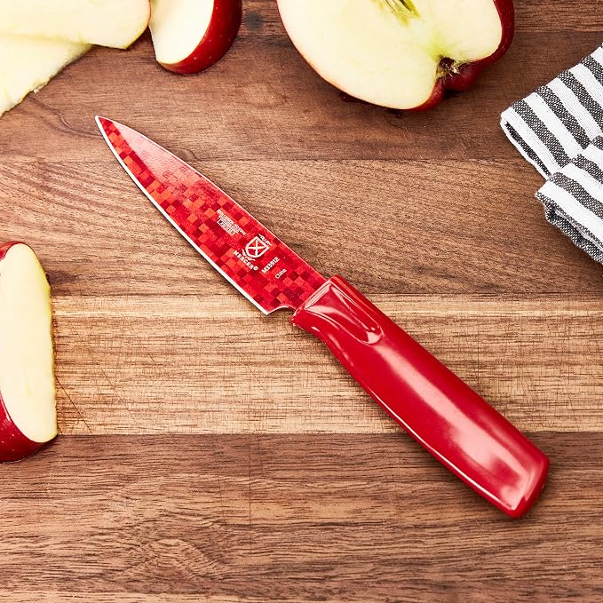 Mercer Culinary 4 Non-Stick Paring Knife, Red