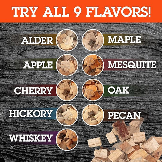 Camerons All Natural Mesquite Wood Chunks for Smoking Meat - 420 Cu. In. Box, Approx 5 Pounds-Kiln Dried Large Cut BBQ Wood Chips for Smoker -Barbecue Chunks Smoker Accessories- Grilling Gifts for Men