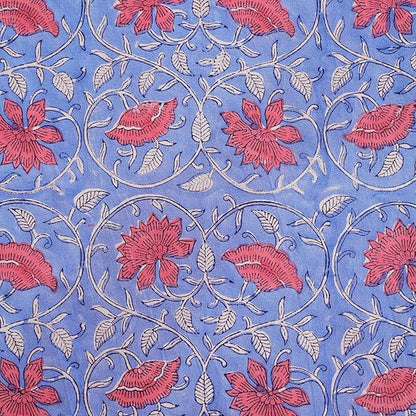 100% Cotton Hand Block Printed, Tablecloth for Kitchen, Dining, Table Cover for Parties, Chritmas, Weddings, Barbecues and Summer picnics Table Cloth