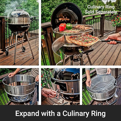Broil King 401110B Kettle 22.5-IN Crown Charcoal Grill in Black