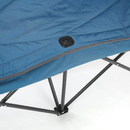 ARROWHEAD OUTDOOR Portable Folding Double Duo Camping Chair Loveseat | 2 Cup & Wine Glass Holder, Heavy-Duty Carrying Bag, Padded Seats & Armrests, Supports up to 500lbs, Beach, Tailgating, Patio