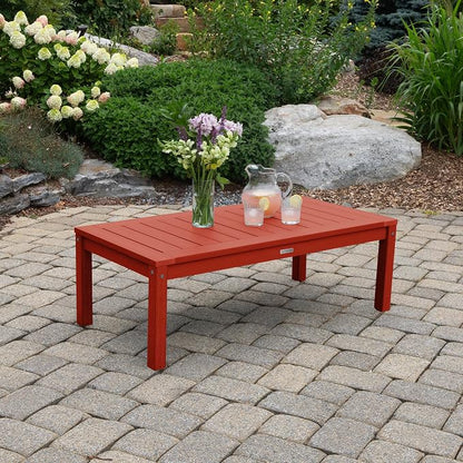 highwood Weatherly 4-Piece Garden Conversation Set, Rustic Red