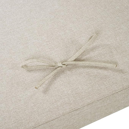 Christopher Knight Home Replacement Chaise Lounge Cushion 76.75 Inch Outdoor Recliner Pad with 4 Inch Foam Cationic Dyeable Polyester Fabric Water-Resistant Patio, Cushion Only, Beige