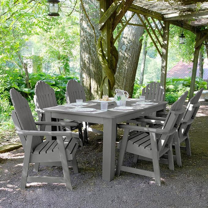 highwood Hamilton Adirondack 7pc Dining Set 72" x 42", Coastal Teak
