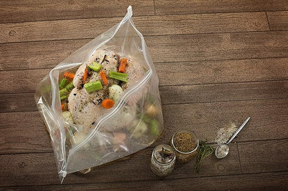 Large Turkey Brine Bags, Combo Pack - Marinade Injector - Roll cooking Twine - XL Heavy Duty Leakproof, Food grade BPA free