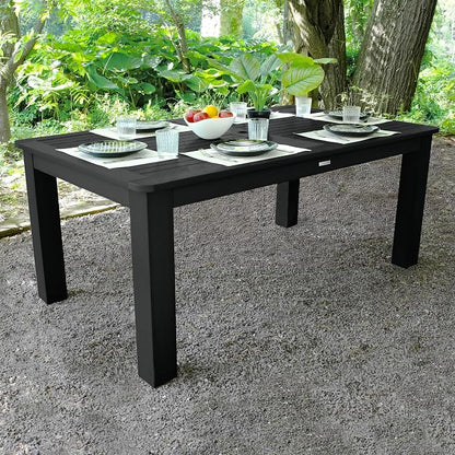 Highwood AD-ST7LH1CO4AA-BKE Lehigh 7pc Rectangular Dining Set 72" x 42", Black