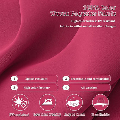 9 Pcs Outdoor Patio Cushions Covers Replacement Sets, Covers Only | 9 Pcs Patio Cushions Covers Replacement UV Resistant, Water Anti-Slip, Heavy-Duty Zippers for 5 Pcs Patio Furniture Set