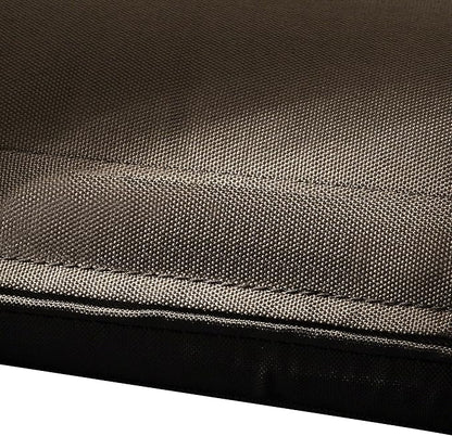 Classic Accessories Ravenna Water-Resistant 23 x 23 x 5 Inch Square Patio Seat Cushion Slip Cover & Foam, Dark Taupe, Lounge Chair Cushion
