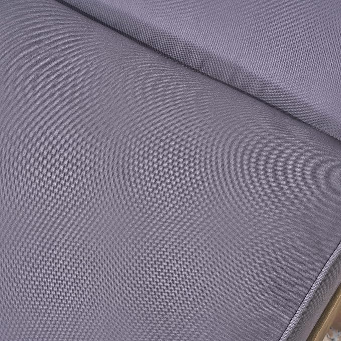 Christopher Knight Home Alisa Outdoor Acacia Wood Chaise Lounge, Grey Finish/Dark Grey Cushion